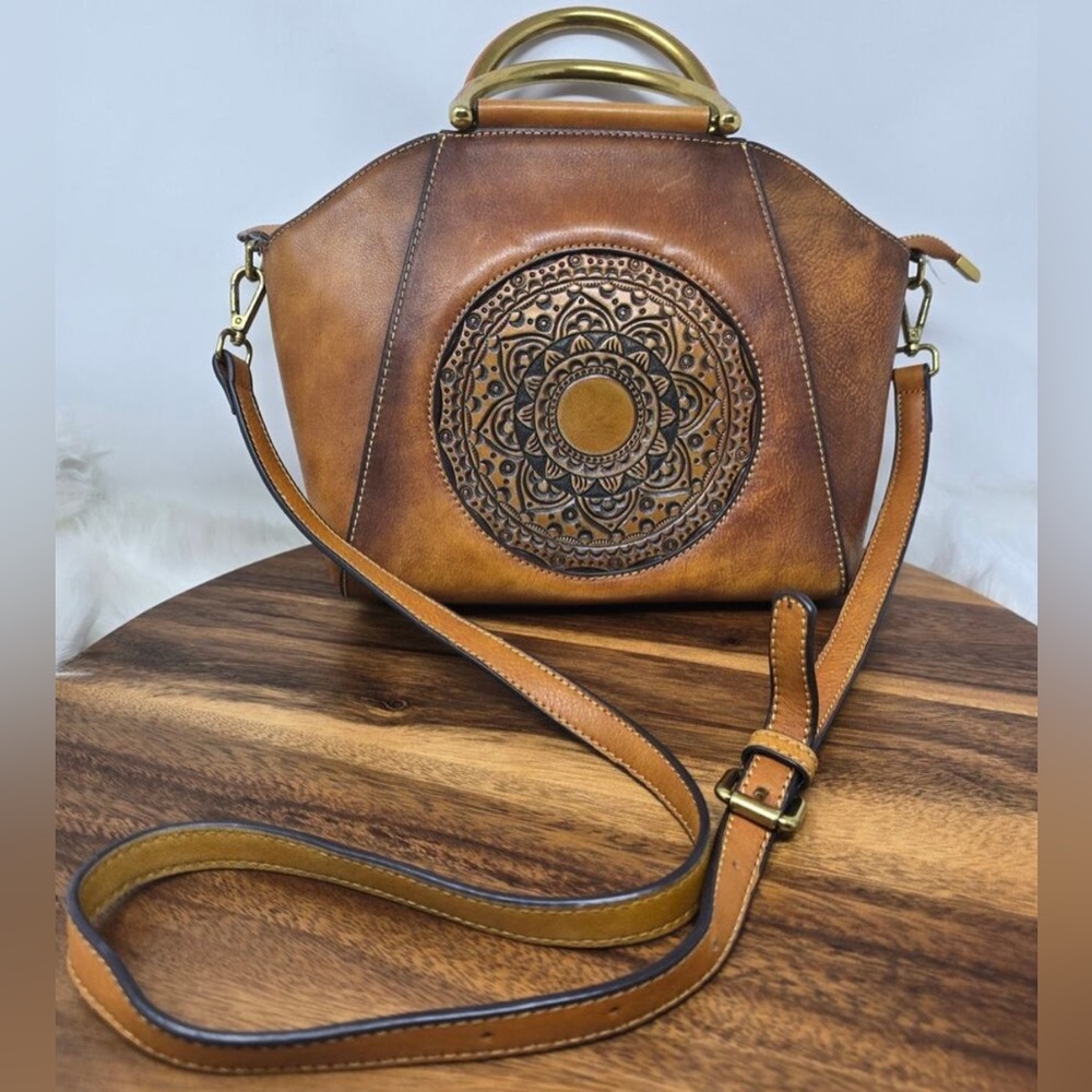 Unique Tooled Leather Purse Purchased In Mexico